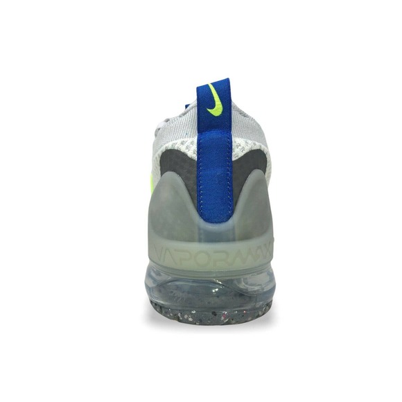 Nike Vapormax 2021 FK Mens Running Shoes White/Hyper Royal-Volt DC9394 100 (NEW) main image 4